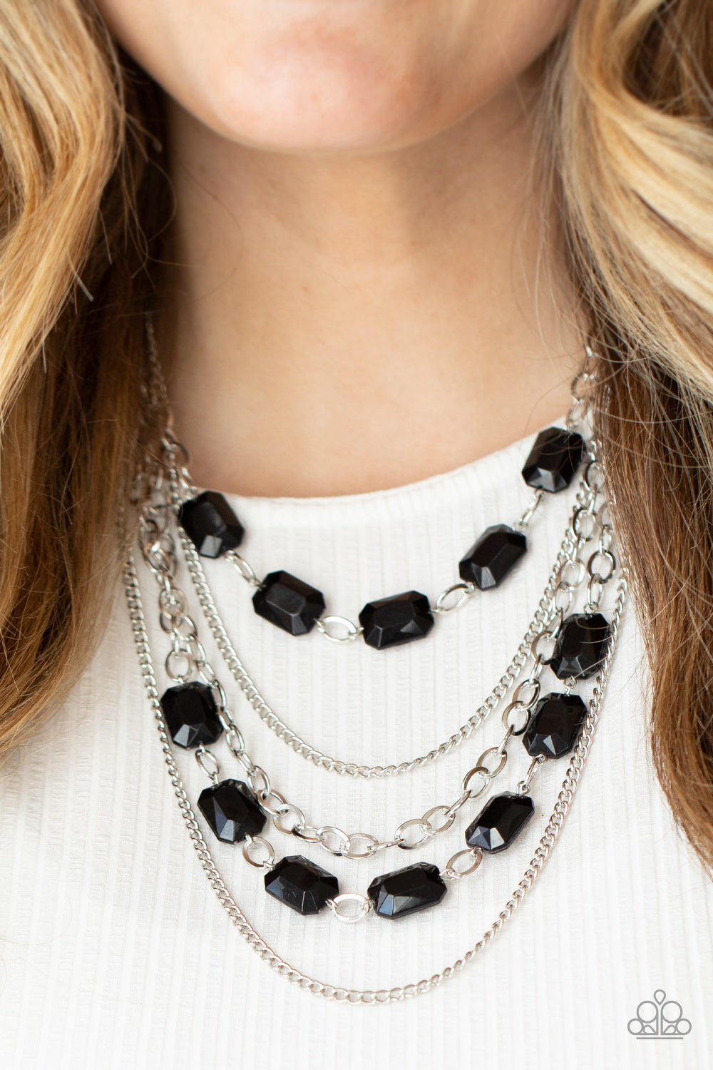 Standout Strands Necklaces - Black