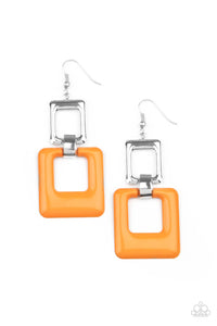 Twice As Nice Earrings - Orange