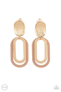 Melrose Mystery Earrings - Brown