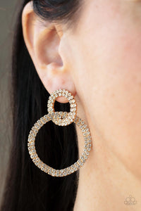 Intensely Icy Earrings - Gold
