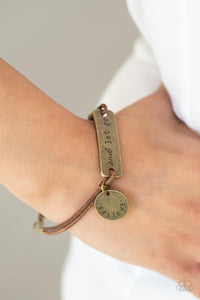 Believe and Let Go Bracelets - Brass