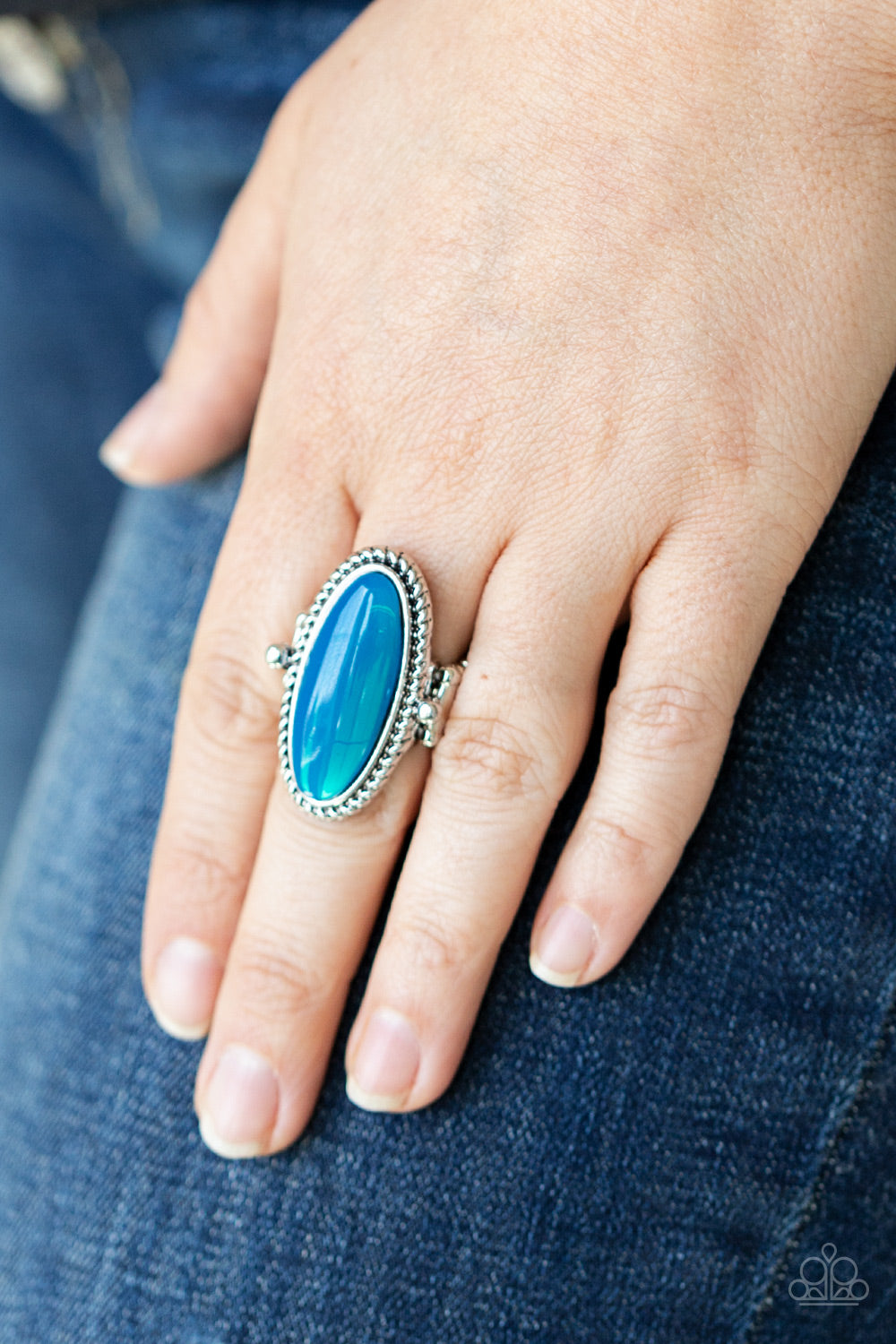 Oval Oasis Rings - Blue