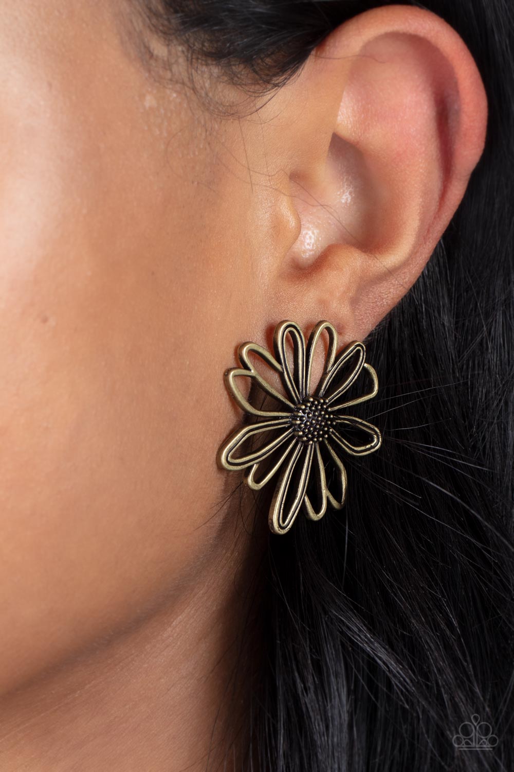 Artisan Arbor Earrings - Brass