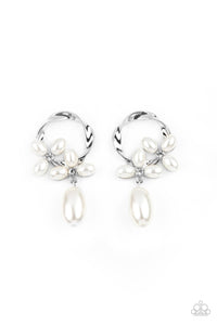 Elegant Expo Earrings - White