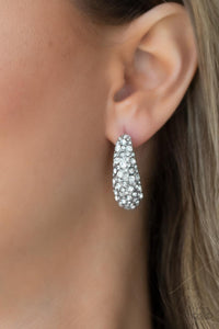 Glamorously Glimmering Earrings - White