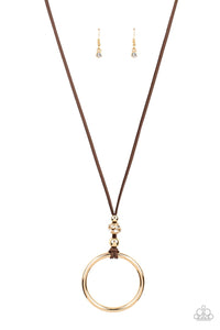 BLING Into Focus Necklaces - Brown