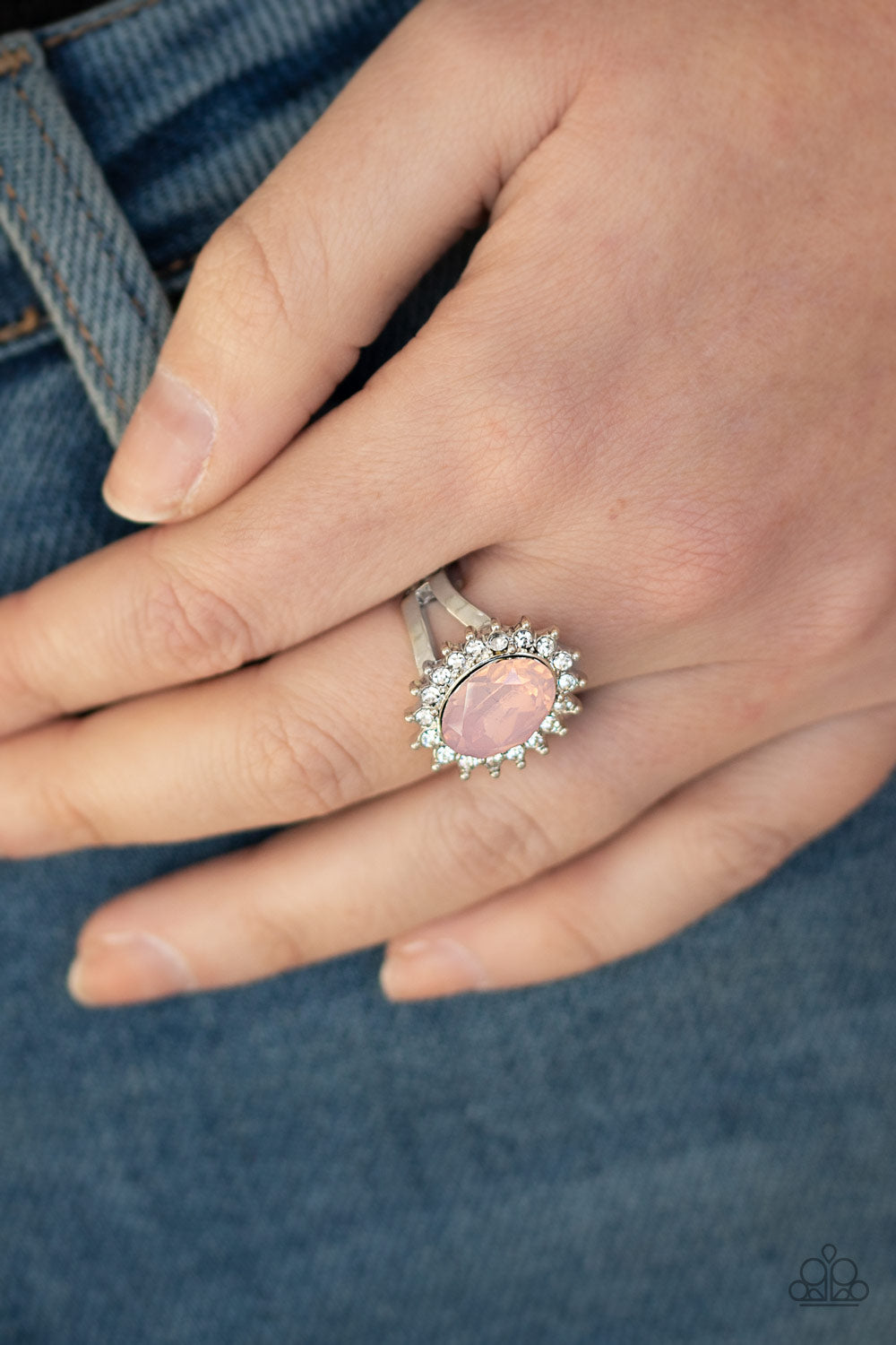 Iridescently Illuminated Ring - Pink