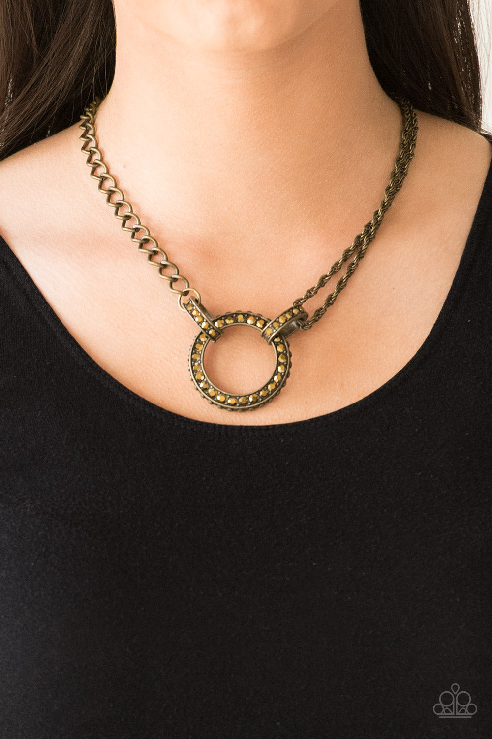 Razzle Dazzle Necklace - Brass