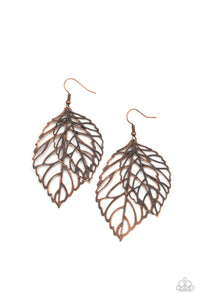 Take It or LEAF It Earrings - Copper