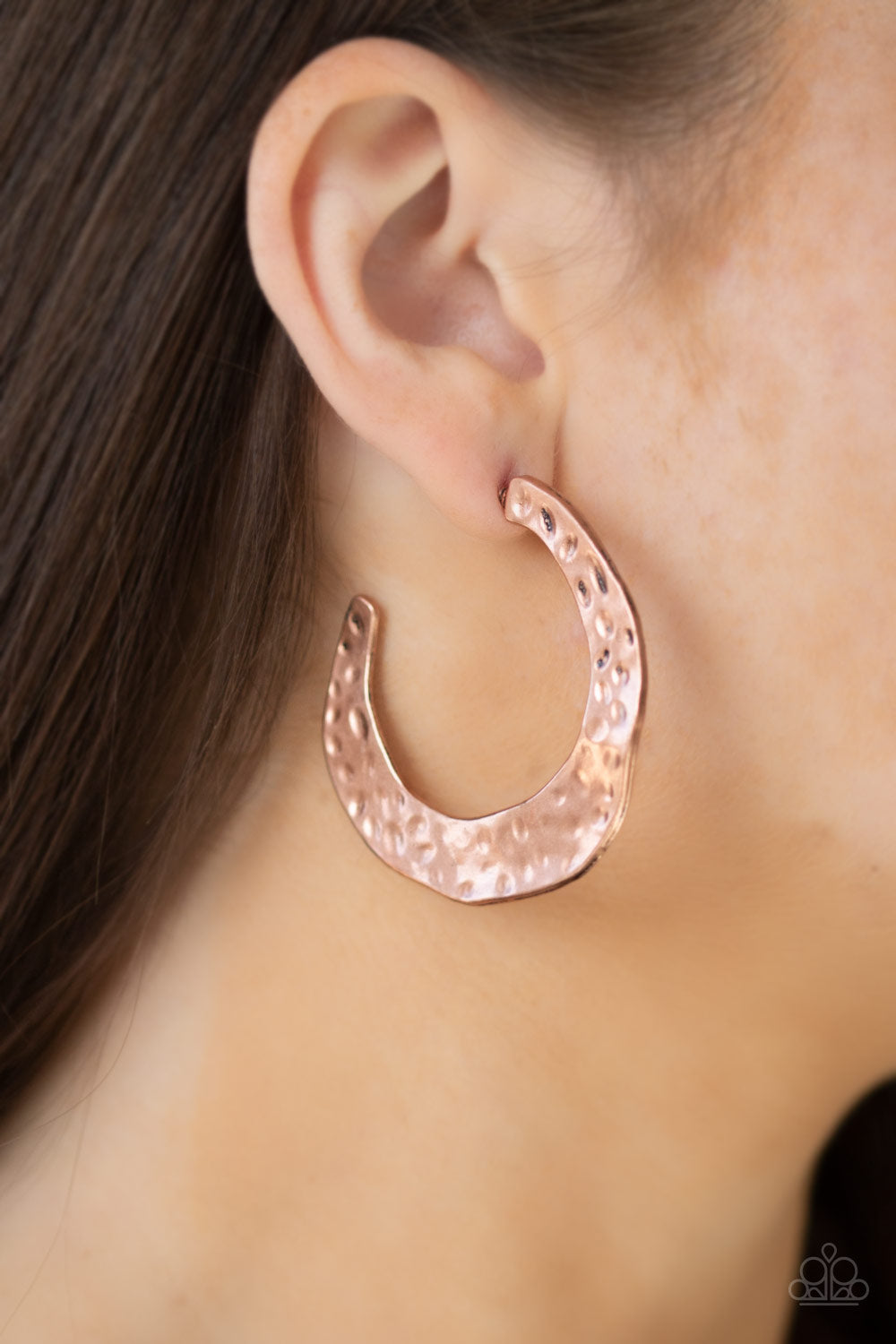 The HOOP Up Earrings - Copper
