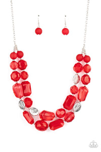 Oceanic Opulence Necklaces - Red