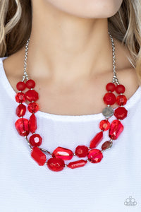 Oceanic Opulence Necklaces - Red