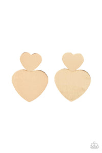 Heart-Racing Refinement Earrings - Gold