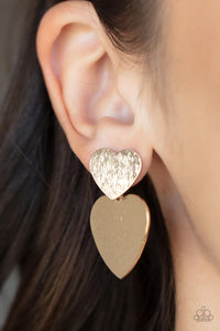 Heart-Racing Refinement Earrings - Gold