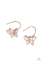 Load image into Gallery viewer, Butterfly Freestyle Earrings - Rose Gold
