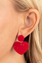 Load image into Gallery viewer, Just a Little Crush Earrings - Red
