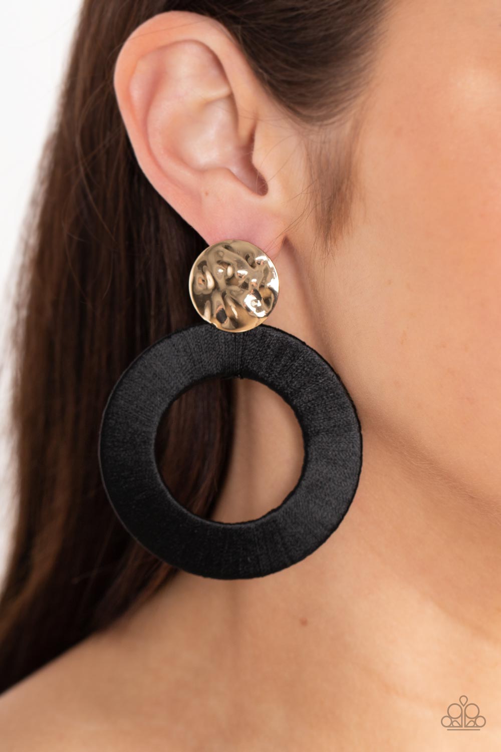 Strategically Sassy Earrings - Black