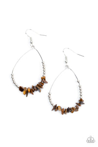 Come Out of Your SHALE Earrings - Brown