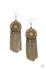 Load image into Gallery viewer, Fringe Control Earrings - Brass
