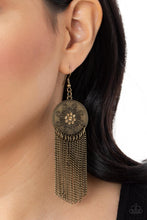 Load image into Gallery viewer, Fringe Control Earrings - Brass
