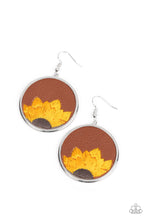 Load image into Gallery viewer, Sun-Kissed Sunflowers Earrings - Brown

