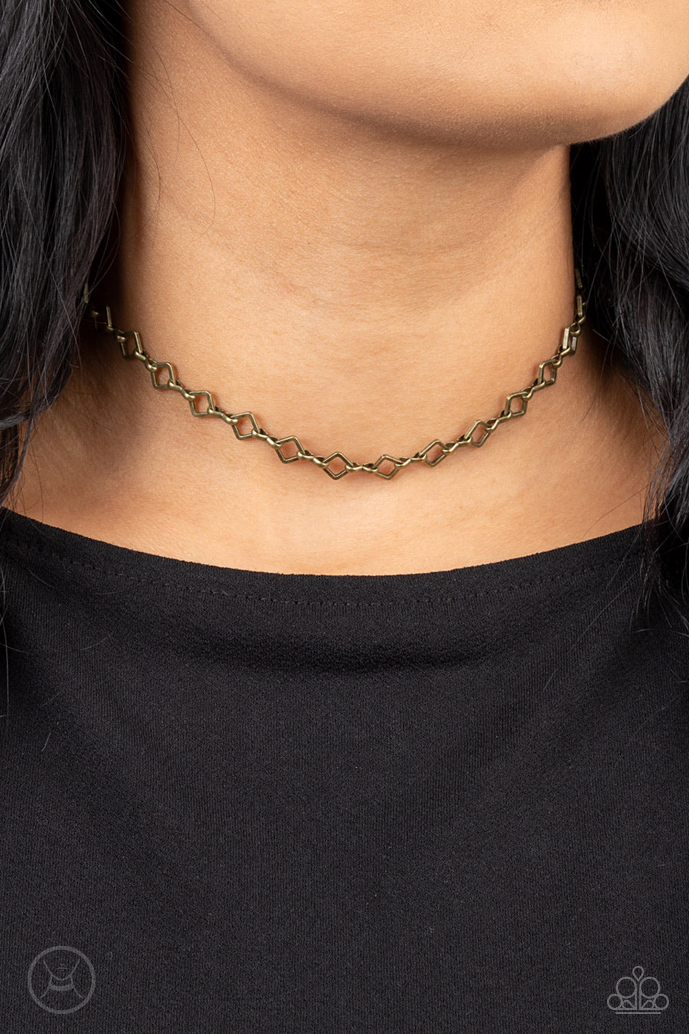 A-Frame A-Game Necklace - Brass