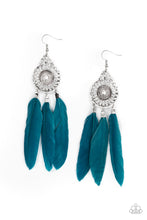 Load image into Gallery viewer, Pretty in PLUMES Earrings - Blue
