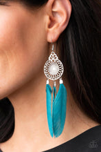 Load image into Gallery viewer, Pretty in PLUMES Earrings - Blue
