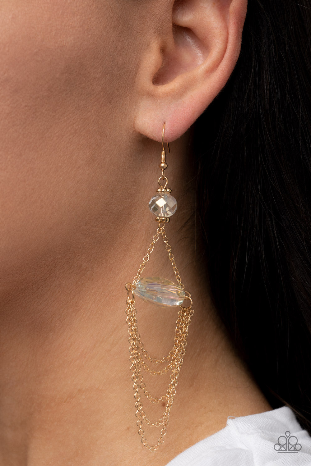 Ethereally Extravagant Earrings - Gold