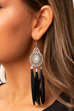 Load image into Gallery viewer, Pretty in PLUMES Earrings - Black
