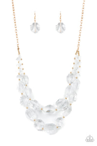 Icy Illumination Necklaces - Gold