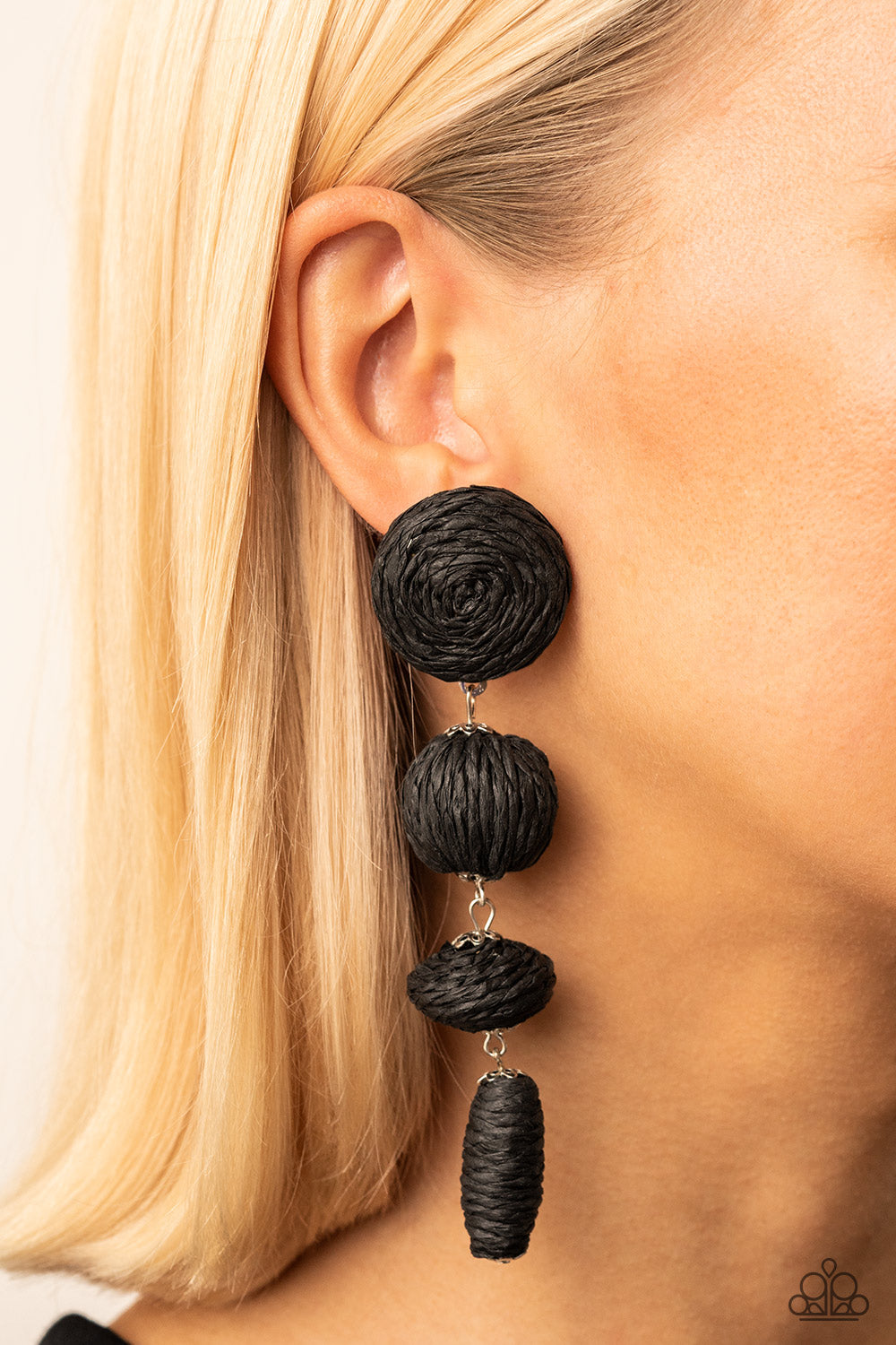 Twine Tango Earrings - Black