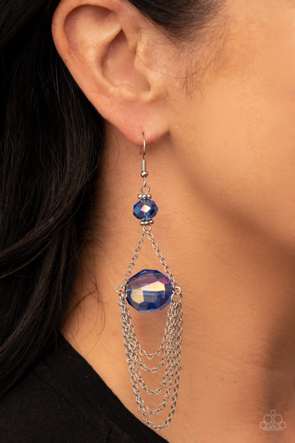 Ethereally Extravagant Earrings - Blue