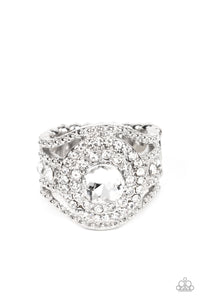 Understated Drama Rings -  White