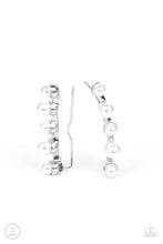 Load image into Gallery viewer, Drop-Top Attitude Earrings - White
