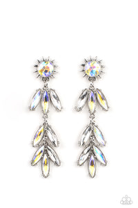 Space Age Sparkle Earrings - Yellow