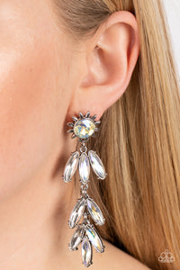 Space Age Sparkle Earrings - Yellow