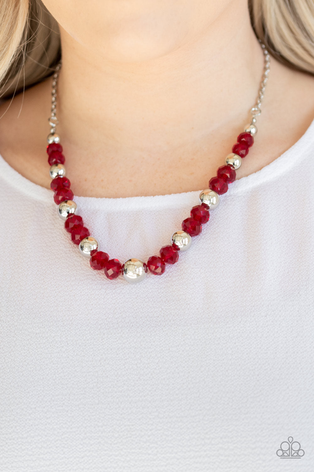 Jewel Jam Necklace - Red