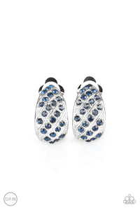 Sparkling Shells Clip-On Earrings - Blue