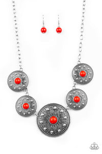 Hey, SOL Sister Necklace - Red