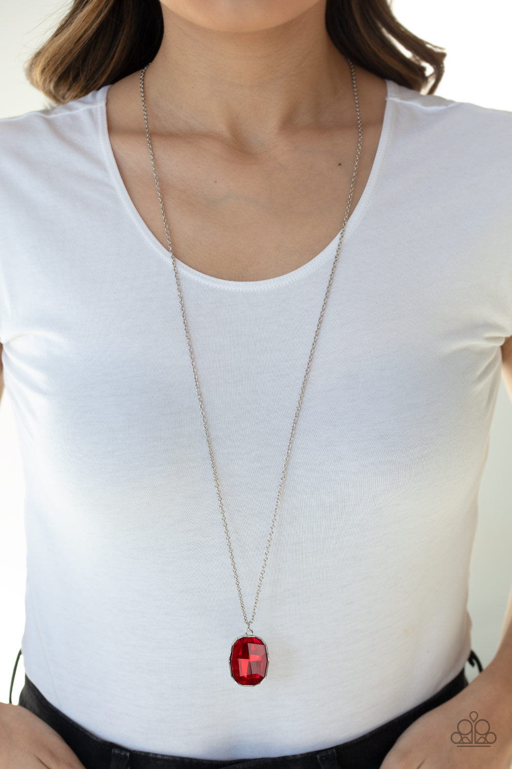 Imperfect Iridescence Necklace - Red