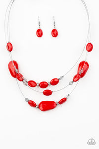Radiant Reflections Necklace - Red