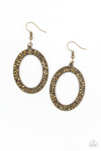 Load image into Gallery viewer, Go Down In Glitter Earrings - Brass
