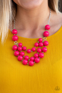 Miss Pop-YOU-larity Necklace - Pink