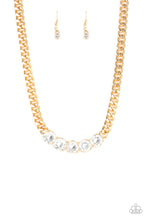 Load image into Gallery viewer, Rhinestone Renegade Necklace - Gold
