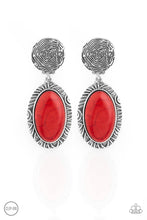 Load image into Gallery viewer, Southern Impressions Clip-On Earrings - Red
