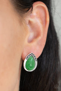 Stone Spectacular Earrings - Green