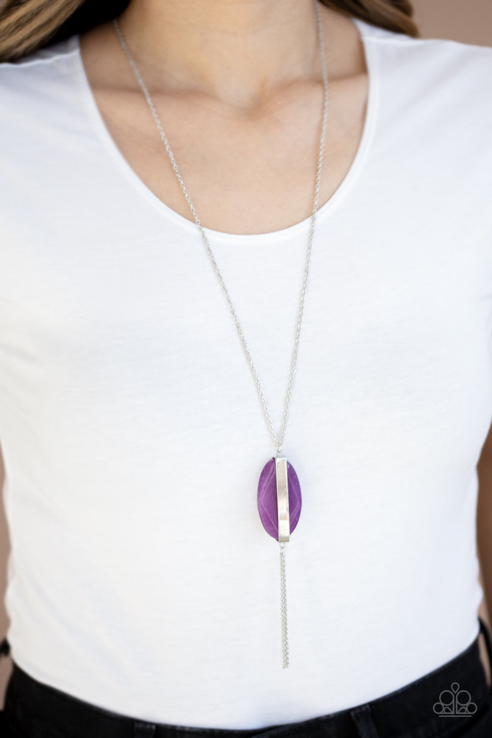 Tranquility Trend Necklace - Purple