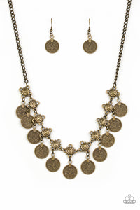 Walk The Plank Necklace - Brass