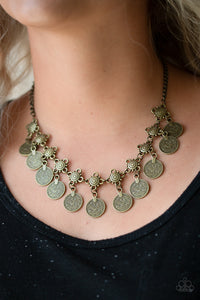 Walk The Plank Necklace - Brass